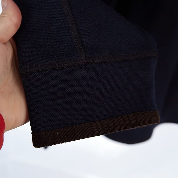 Carbon 2 Cobalt Preppy Mock Neck Navy Pullover Henley Sweater Men's XL - Picture 4 of 7